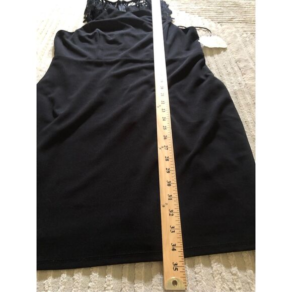 NWT Altar’d State Black Sleeveless Lace Neck Dress Size L - Picture 10 of 13